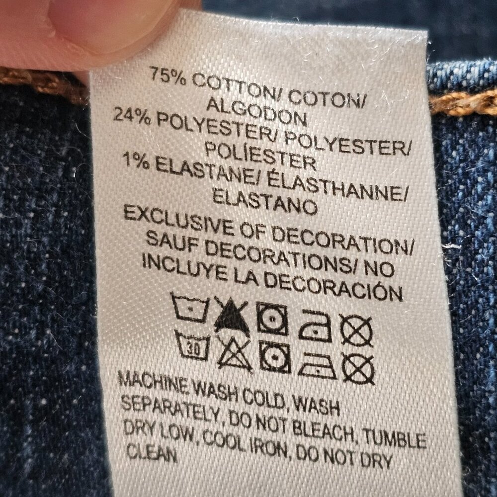 Lucky Brand 121 Slim Straight Jeans Men Tag 36x30 Act 38x28.5 Blue Stretch Denim - Picture 13 of 13